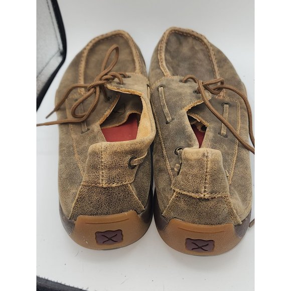 Twisted X Men's 13 Genuine Leather Lace-Up Driving Shoe - Picture 3 of 6